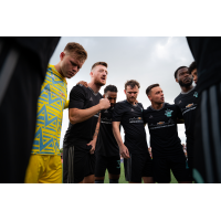 Detroit City FC huddle