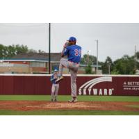 Green Bay Rockers' Landon Victorian on the mound