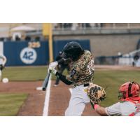 Biloxi Shuckers' Carlos Rodriguez at bat