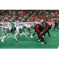 Jacksonville Sharks offense faces the Green Bay Blizzard