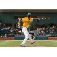 Sanford Mainers' Bijan Anva on the mound