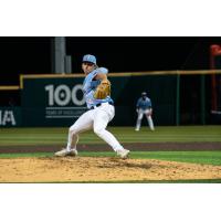 Cleburne Railroaders' Kade Mechals on the mound