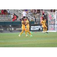 Rhode Island FC celebrates win