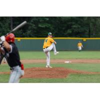 Sanford Mainers' Connor Ball on the mound