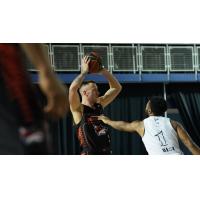 Vancouver Bandits' Marcus Carr versus Scarborough Shooting Stars' Aaron Best