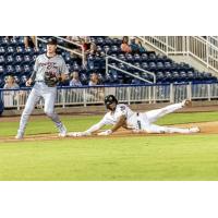 Biloxi Shuckers' Ernesto Martinez Jr. in action