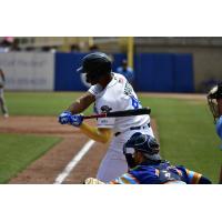 Biloxi Shuckers' Ernesto Martinez Jr. at bat