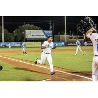 Biloxi Shuckers' Zavier Warren in action