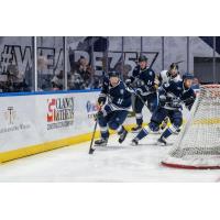 Worcester Railers forward Matthew Kopperud handles the puck