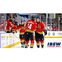 Indy Fuel exchange congratulations following a goal