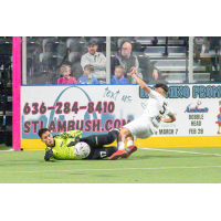 St. Louis Ambush goalkeeper Paulo Nascimento vs. the Empire Strykers