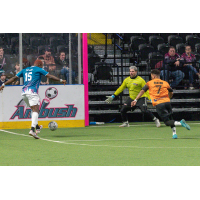 St. Louis Ambush forward Franck Tayou vs. the Harrisburg Heat