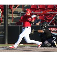 Sioux City Explorers' Chase Harris at bat