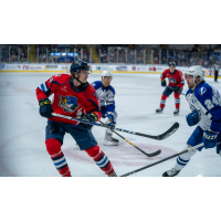 Springfield Thunderbirds' Tanner Dickinson and Syracuse Crunch's Maxwell Crozier on game night