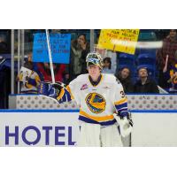 Saskatoon Blades goaltender Evan Gardner