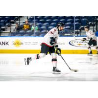 Defender Adrien Bisson with the Adirondack Thunder