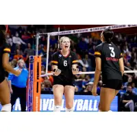 Outside hitter/opposite hitter Eleanor Holthaus with Iowa State