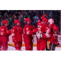 Allen Americans celebrate a win