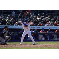 Jakson Reetz at bat for the Syracuse Mets