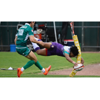 NOLA Gold dive for the corner against the Chicago Hounds