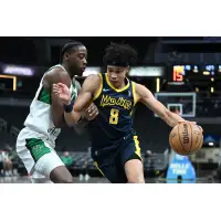 Enrique Freeman of the Indiana Mad Ants drives to the basket