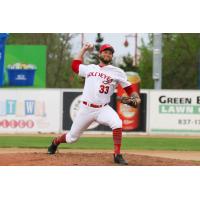 Pitcher Brandon Marklund with the Winnipeg Goldeyes