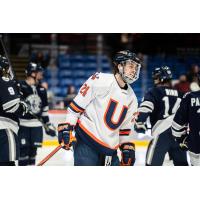 Forward Jakob Breault with Utica University