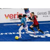 St. Louis Ambush midfielder Riley Urie against the Chihuahua Savage