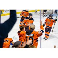 Worcester Railers celebrate win